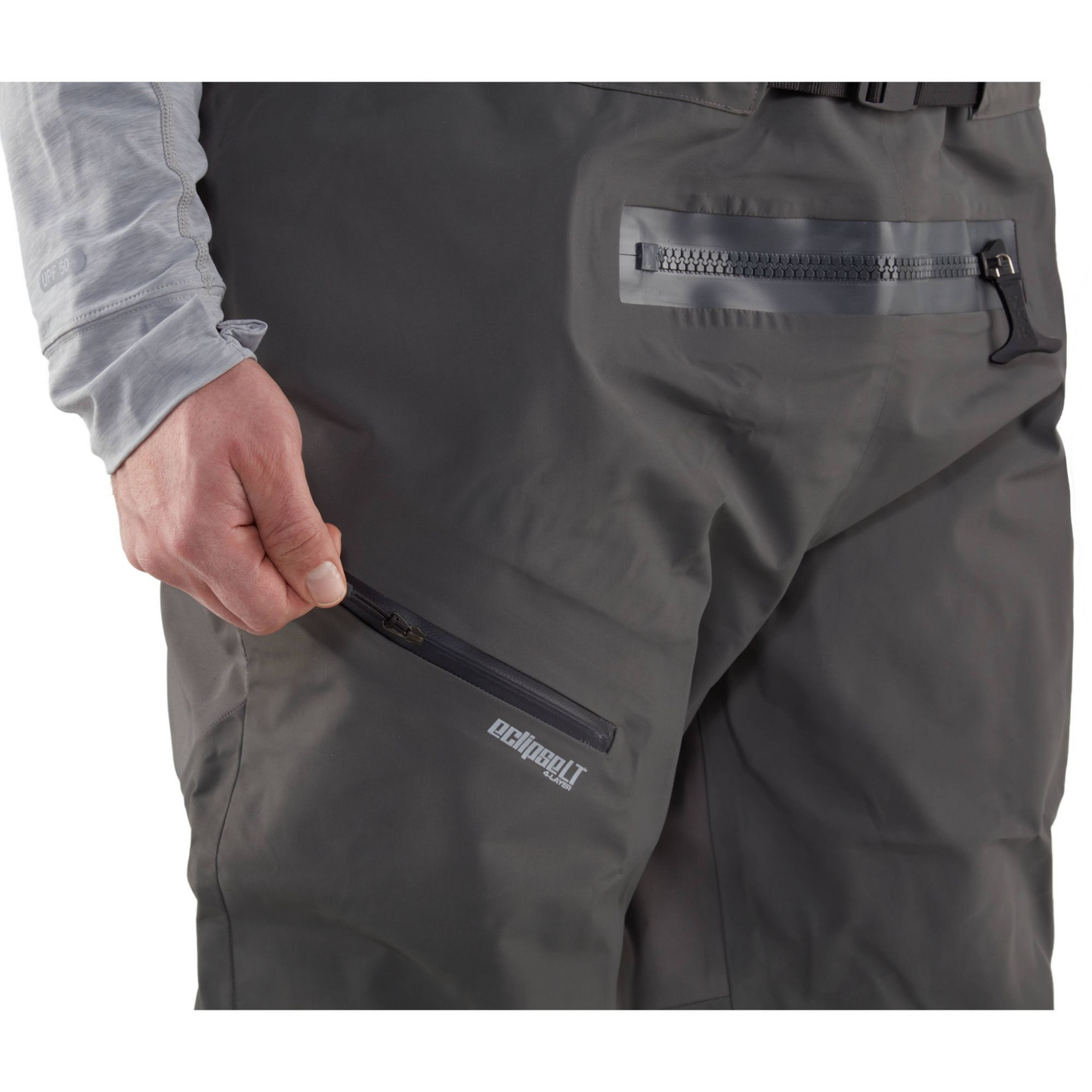 NRS pantalon étanche Sidewinder Bib Dark Shadow