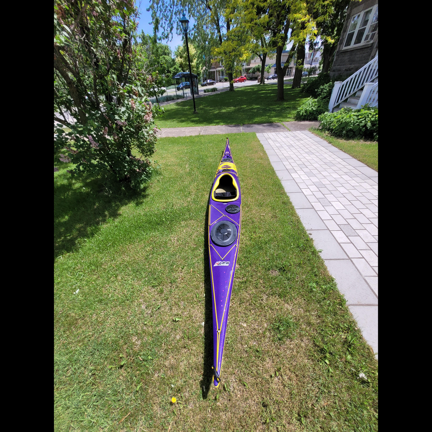 P&H Kayak Cetus LV Lightweight Kevlar/Carbon Purple METAL/White/Yellow