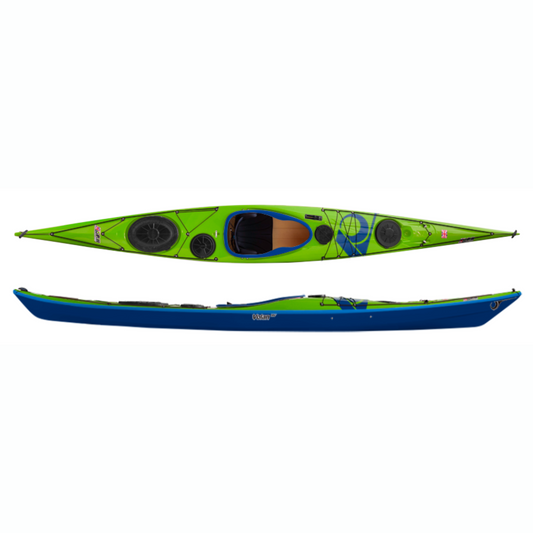 P&H Kayak Volan 160 Performance Kevlar/Diolen Pale Green/Blue/Blue