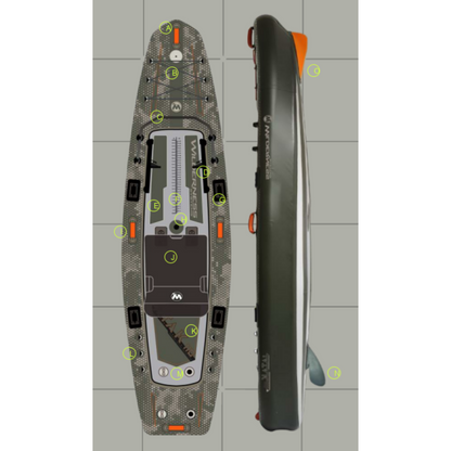 Pelican Kayak Gonflable iATAK 110 Camo