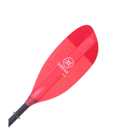 Werner Shuna Paddle 2pc Small Straight Handle 220 cm Red