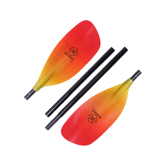 Werner Surge Paddle 4pc Straight Shaft R30 203cm FG Blaze