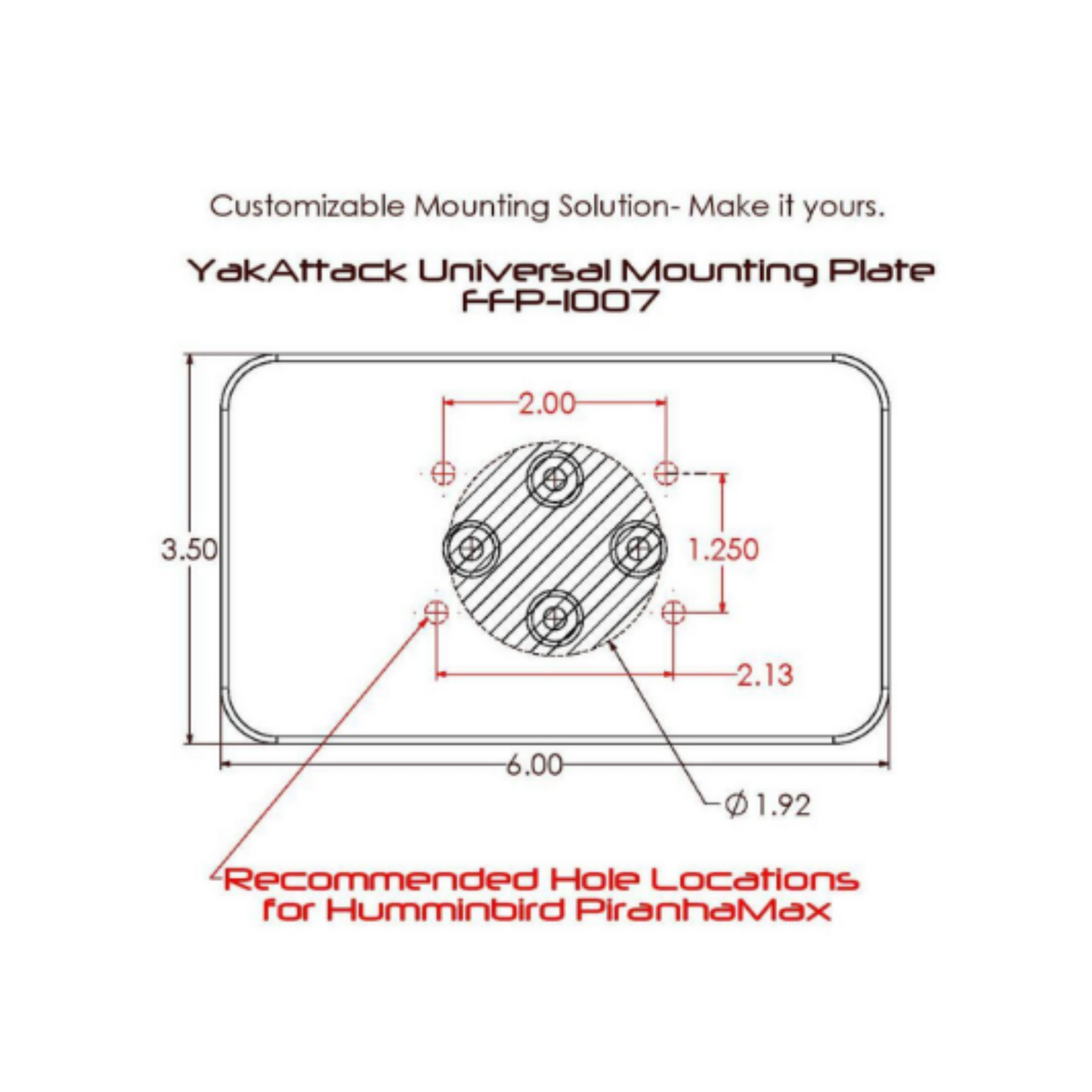 YakAttack Acc. Universal Mounting Plate