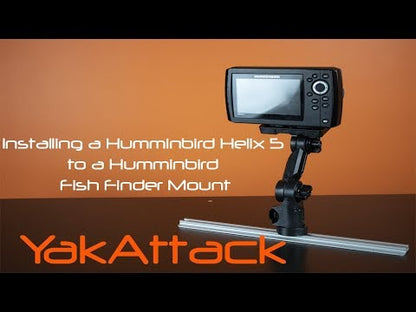 YakAttack Acc. Support pour sonar Humminbird Helix avec système de montage LockNLoad monté sur rail